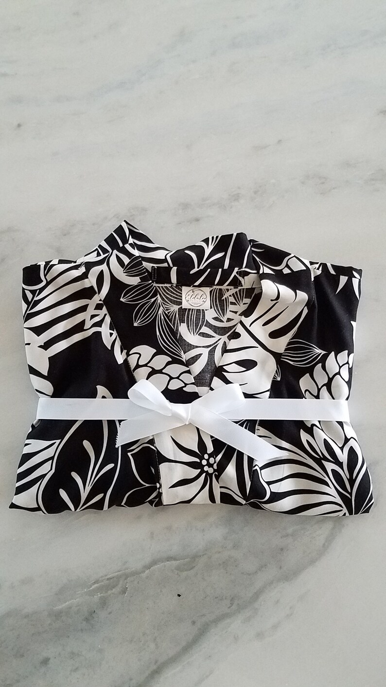 Kimono robe honeymoon bridesmaid boho resort wear bride handmade travel birthday gift maternity Hawaiian print anniversary gift