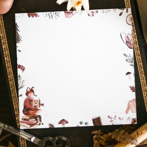 Notiz Blöckchen Fuchs Herbst Waldtier Motive Papeterie Blöckchen Geschenkidee