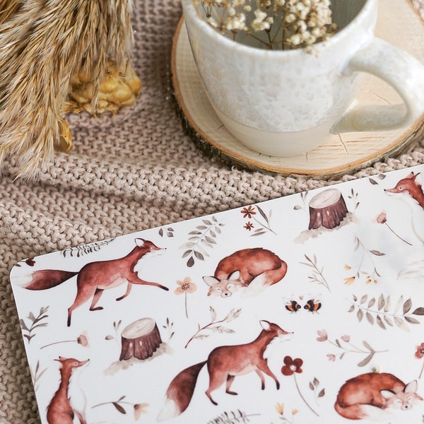 Mousepad Blumen Arbeit Schreibtisch Fuchs