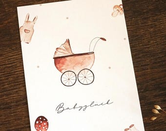 Baby happiness birth congratulations card