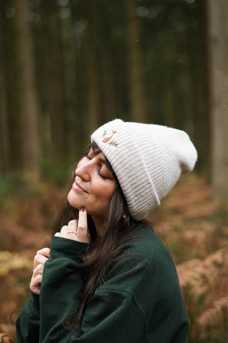 Fox hat embroidered unisex image 8