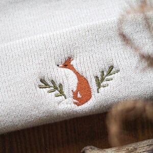 Mütze mit Fuchs Stickerei