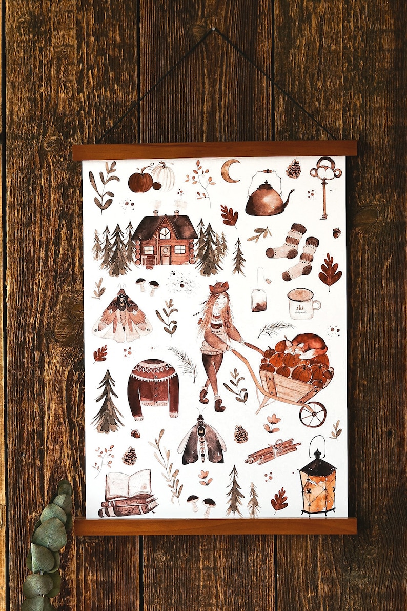 Poster mit Fuchs Motiven