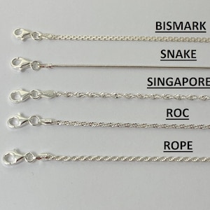 Italian Made  925 Sterling Silver Anklet, Sterling Silver Rope, ROC, Singapore, Snake, Bismark Chain Anklet, Minimalist Anklet Gift For Her