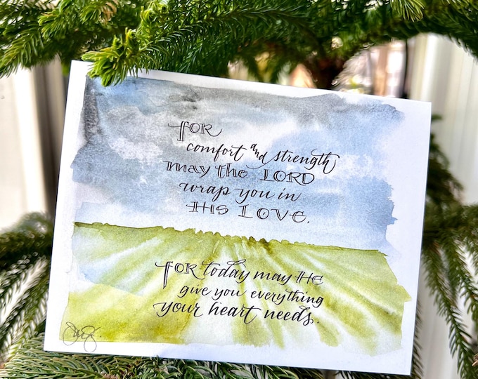 Sympathy card set, Serious News notecards, 4x5.5 BI-FOLD blank, NEW Edition, bolder lettering, comfort and strength, sets of 8 or 18
