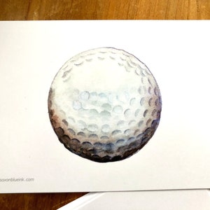 Golfball-Notizkarten, 4x6-Zoll-Schwergewicht 14pt FLAT (nicht zweifach gefaltete) Blankokarten, 12er-Set mit Umschlägen Ihrer Wahl