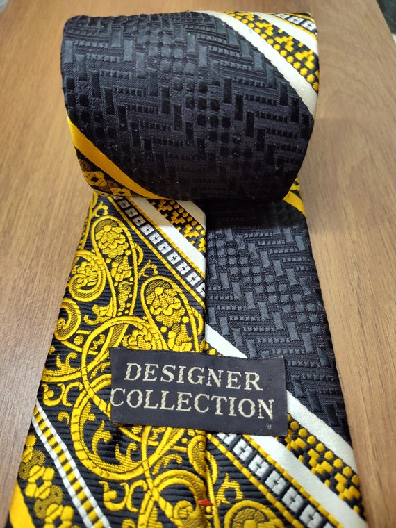 Designer Collection Mens 55x4"Polyester VTG Tie - image 6