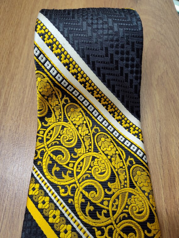 Designer Collection Mens 55x4"Polyester VTG Tie - image 4