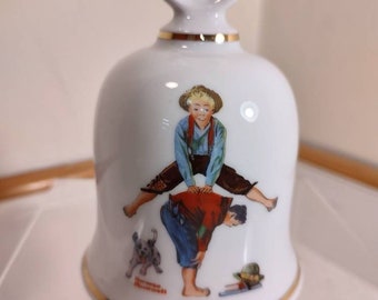 Norman Rockwell Vintage 1979 Danbury Mint Collectible Bell