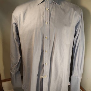 Thomas Pink Streatham Texture Slim Fit Double Cuff Shirt, $195, Thomas Pink