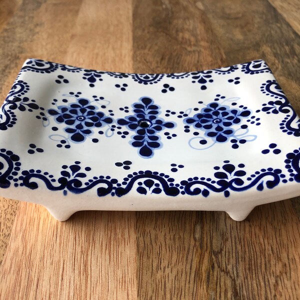 Blue Soap Dish Etsy