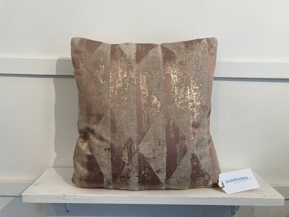 Rose Gold and Pink square cushions