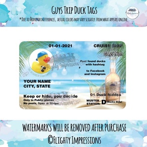 Ragazzi Trip / Duck Passport Tags / Personalizzabile / Solo file DIGITALE / Stampi
