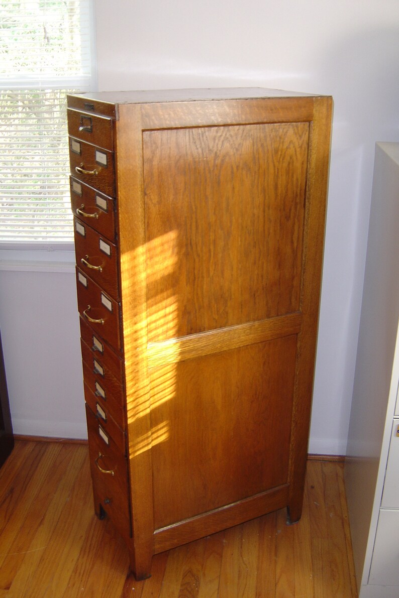 Antiker Aktenschrank aus Holz | Etsy