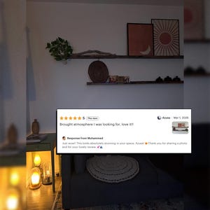 Sztuka ścienna z terakoty: niebiańskie słońce i księżyc, sztuka nad łóżkiem, wystrój domu w stylu boho i eklektycznym, estetyczny wystrój pokoju, sztuka ścienna w stylu ziemistym, cyfrowa zdjęcie 4