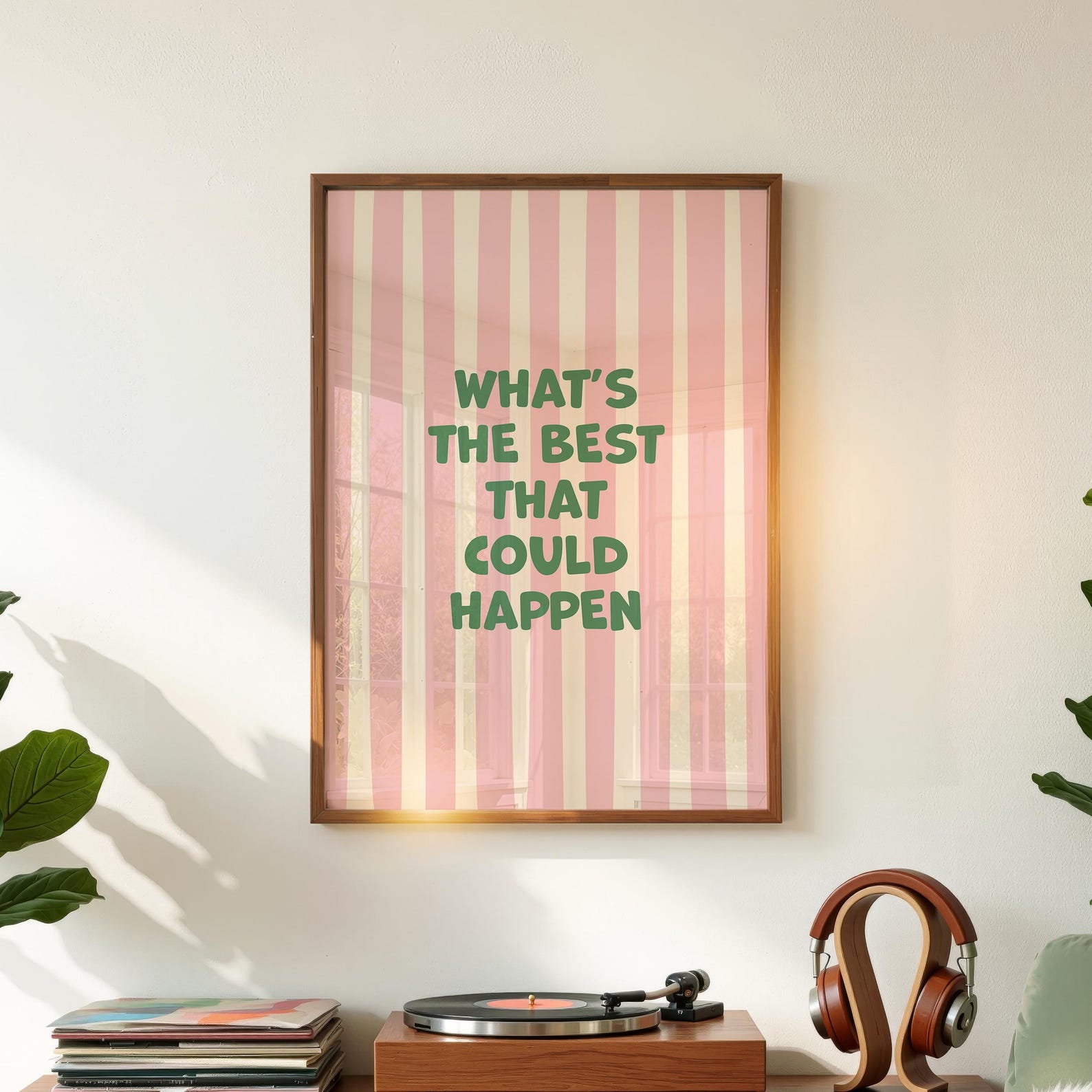 Dopamine Decor What's the Best That Could Happen Motivational Quote ...