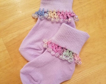 Hand-Embellished Socks