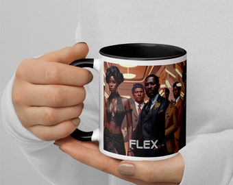 Flex , Mug with Color Inside , Coffee mug , tea mug , African American