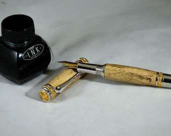 Majestic Spalted Tamarind Fountain Pen