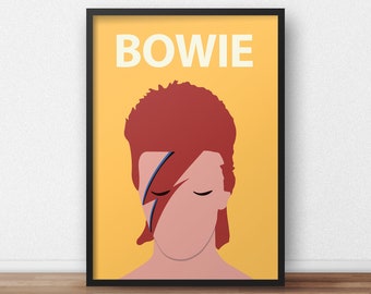David Bowie Poster Etsy