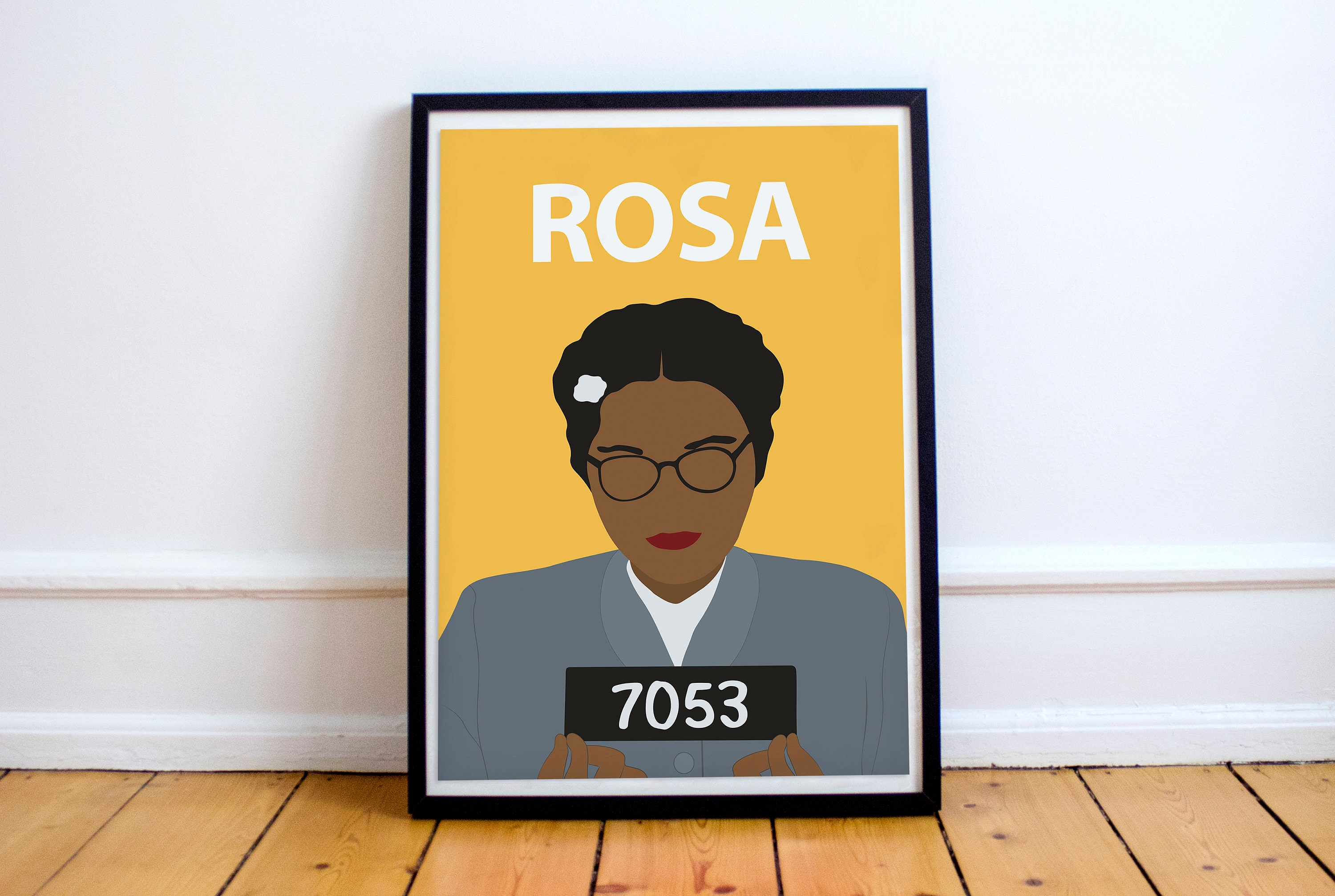 Rosa Parks Poster Feminist Artwork Minimalist Print | Etsy