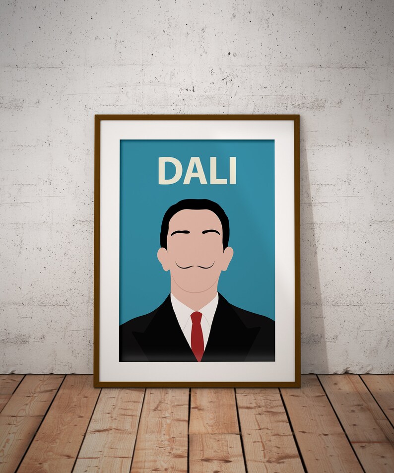 Salvador Dali Poster Oeuvre minimaliste  Surr alisme Etsy