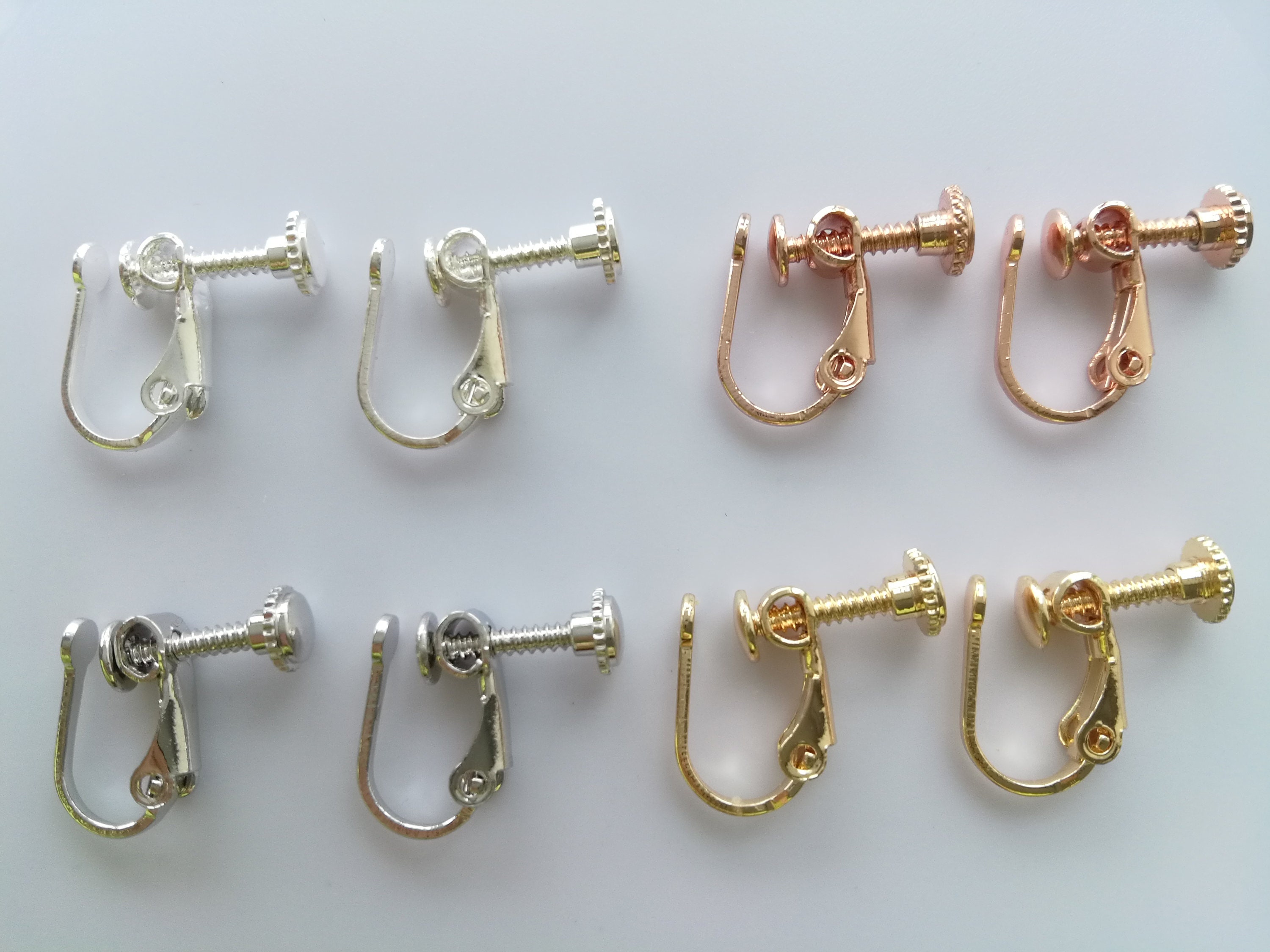 Gold Metal Jewelry Earring Converters 