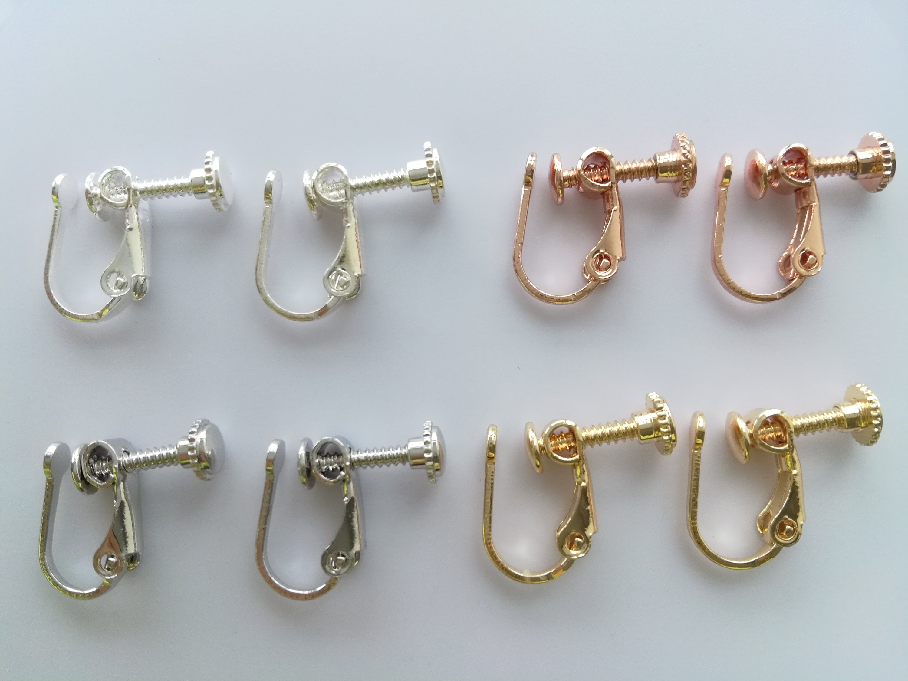 20Pcs Invisible Clip-on Earring Converters for Non Pierced Ears Jewelry  Findings - AliExpress