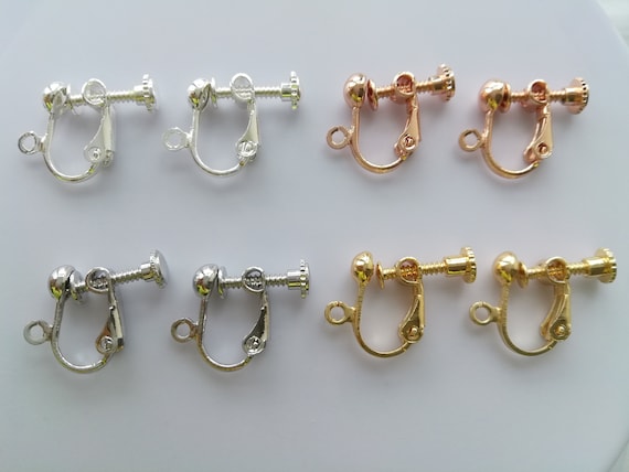 Wholesale Gold Plated Screw Back Clip on Earring Converters, Non