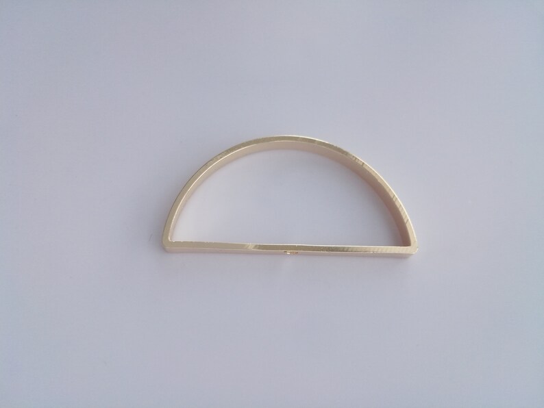 Wholesale gold plated semi circle outline charm pendant 15x30mm diy jewelry making supplies