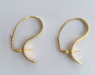 50 Ganci Per Orecchini A Leva In Acciaio Inossidabile 17mm - Ipoallergenici, Accessori Per Creazione Gioielli Fai-da-te