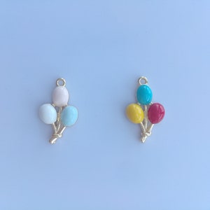 Wholesale colorful enamel balloon charms, craft balloon charms, charm for necklace and bracelet, jewelry making supplies, 8x14mm