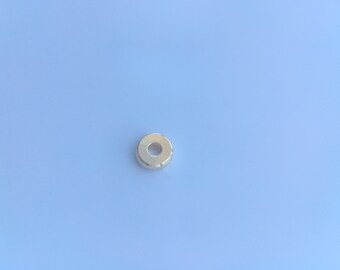 Piccole perline distanziatrici a disco heishi lisce in ottone placcato oro all'ingrosso, 5x5mm, forniture per creazione di gioielli