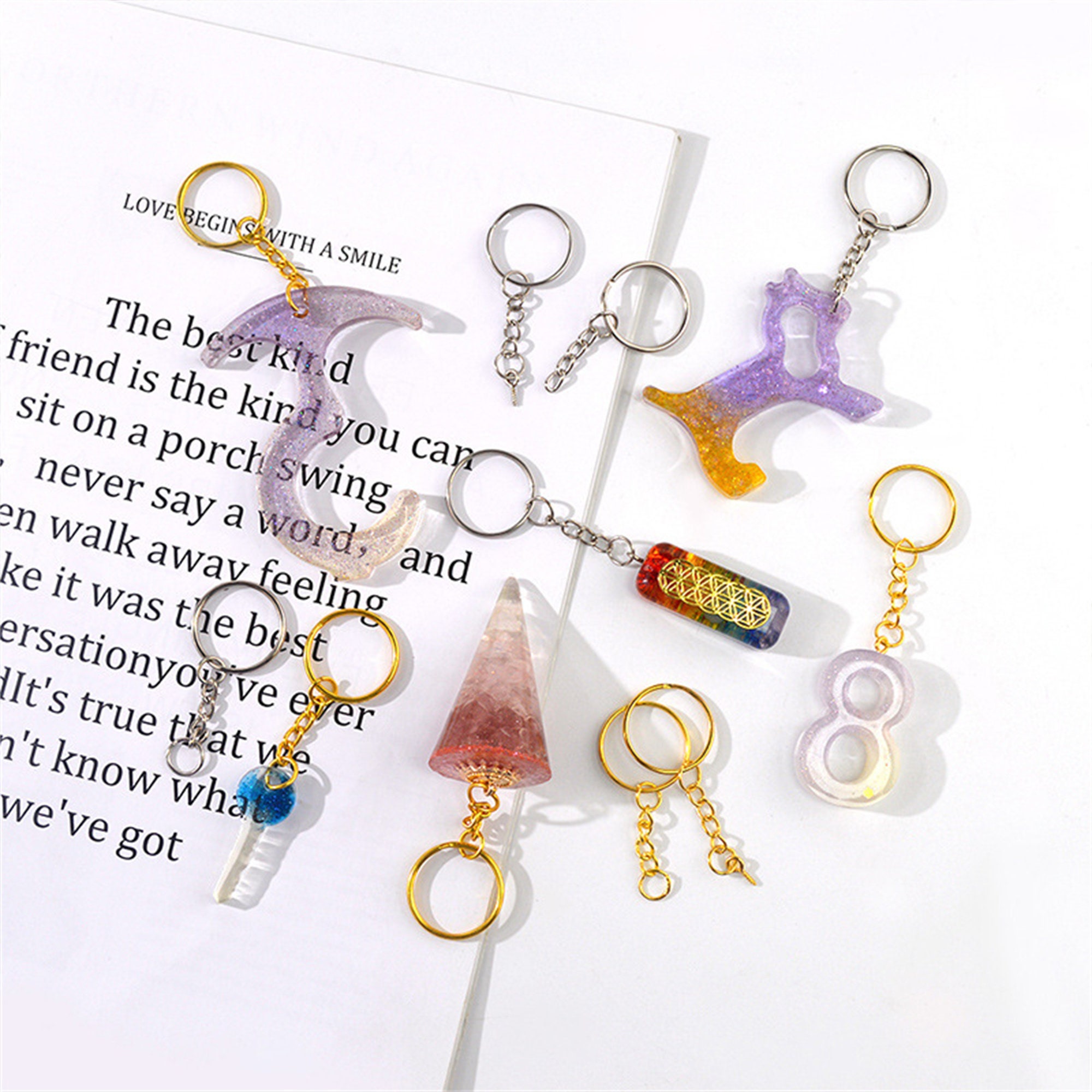 Metal Key Ring Hook Clasp Key Chain Keychain Hardware Parts Diy