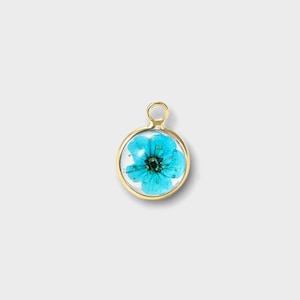 Small round/teardrop dried flower glass charms, wholesale jewelry making supplies
