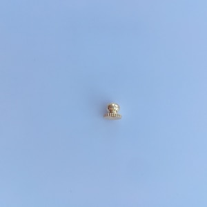 Wholesale gold plated tiny bead caps, gear metal bead cone caps, 4x3mm, diy jewelry making supplies