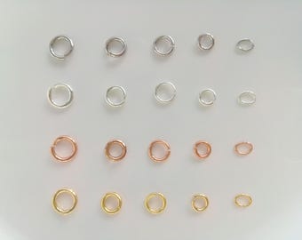 Gold Plated Jump Rings for Jewelry, 2 3 4 5 6mm, Wholesale Jewelry Making Supplies