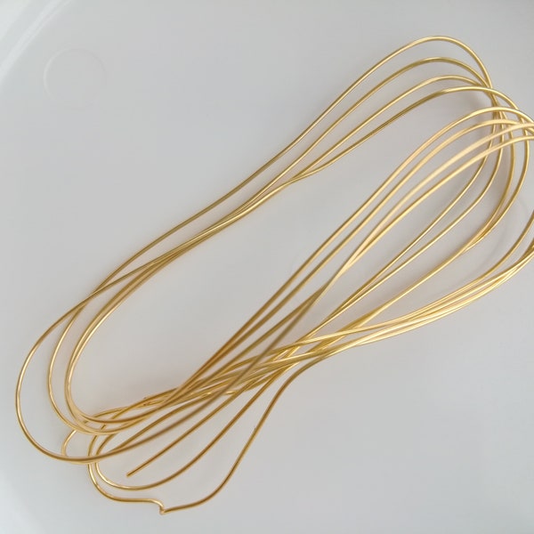 Wholesale Gold Plated Brass Wires, Metal Jewelry Shaping Wires, 0.3/0.4/0.5/0.6mm, Diy Jewelry Making Supplies