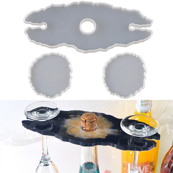 Conisy Sottobicchieri in silicone, Set di 6 Eleganti Antiscivolo Sottobicchiere da Tavolo per Bevande,Tazze e Bicchiere (Sakura bianca