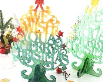Christmas Tree and Ornament Resin Epoxy Silicone Mold Set MD3306*1+MD3802*2