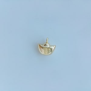 Wholesale Gold Plated Tiny Ingot Charms, 8.5x9mm, Diy Jewelry Making Supplies