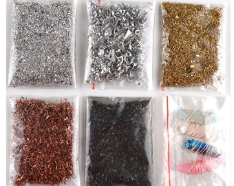 Copper Shavings Copper Scraps Aluminum Shavings Brass Shavings for Resin Epoxy Pendants