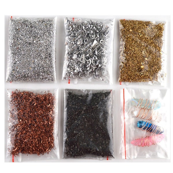 Copper Shavings Copper Scraps Aluminum Shavings Brass Shavings for Resin Epoxy Pendants