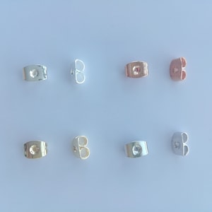 Grosshandel vergoldet Schmetterling Ohrring Verschlüsse, Stecker für Ohrstecker, diy Ohrring Zubehör, 4.5x6mm