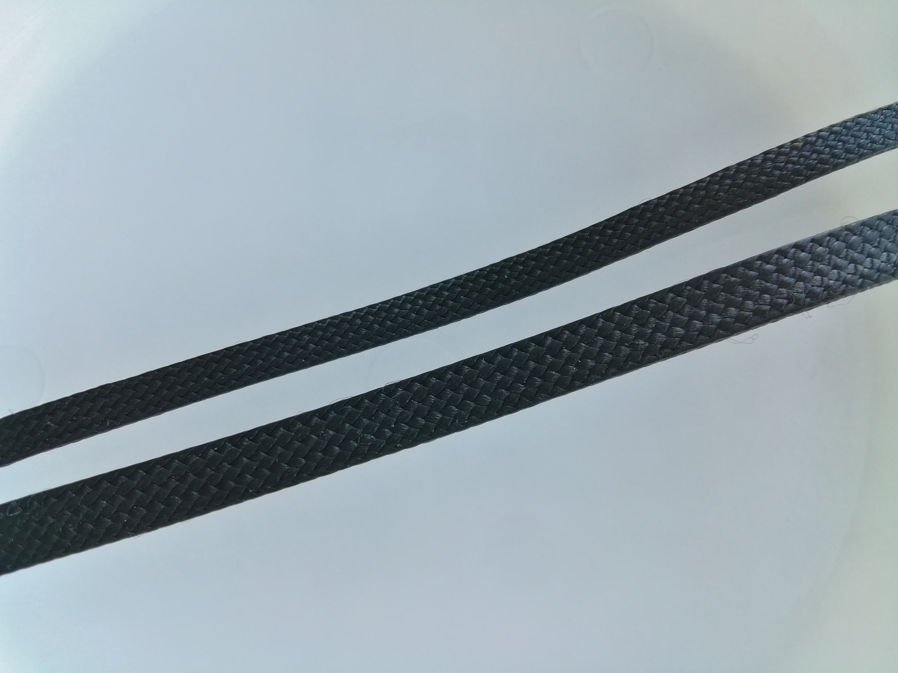 Black Braided Flat Leather Cords 4.5mm/5.5mm Width 1 Etsy Canada