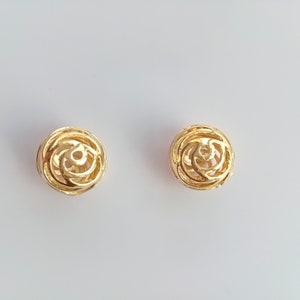 Wholesale gold plated circle hollow beads, drop earring beads, 10x9mm, diy jewelry making supplies