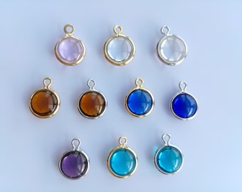Dijes de piedras preciosas redondas, pequeñas y lisas de doble cara, 9 x 12 mm, venta al por mayor, suministros para fabricación de joyas
