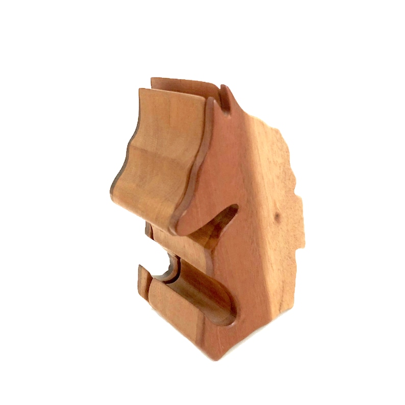 Jewelry Box Trinket Box with Hidden Compartments for Storage Sea Horse Wooden Puzzle Box Collectible Wood Animal Figurine with Drawer