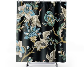 Asian Shower Curtain Etsy