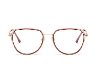 Gold and Brown Prescription Glasses | Round Prescription Glasses | Vintage Inspired Prescription Glasses |